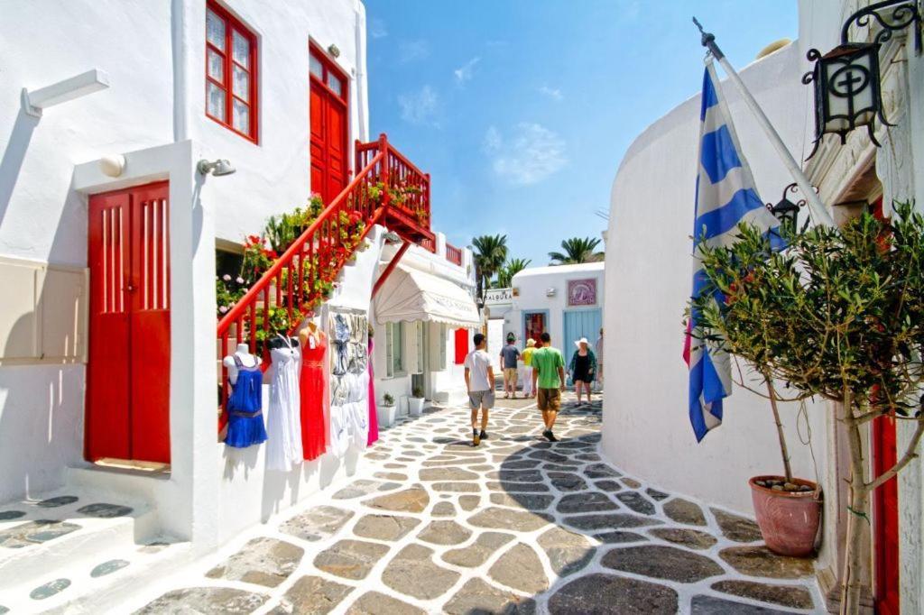 La Villa Rooms Mykonos Town Bagian luar foto